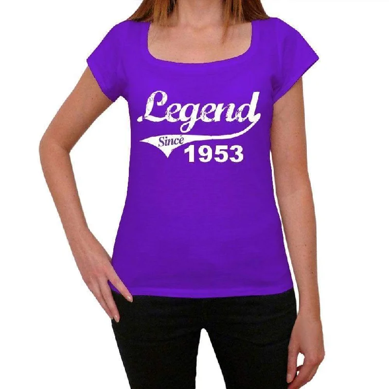 1953, Legend Since Women's T shirt Purple Birthday Gift 00131