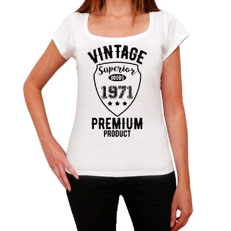 1971, Vintage Superior, white, Women's Short Sleeve Round Neck T-shirt