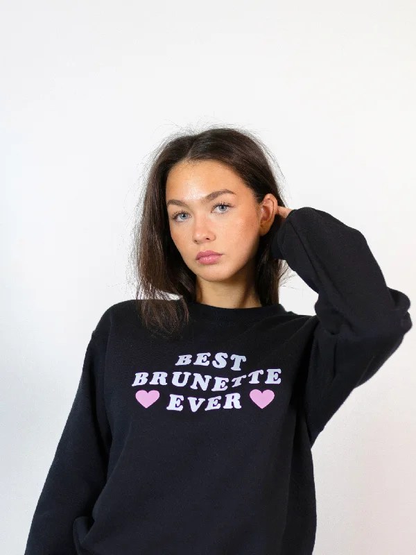 BEST BRUNETTE SWEATSHIRT - SORT