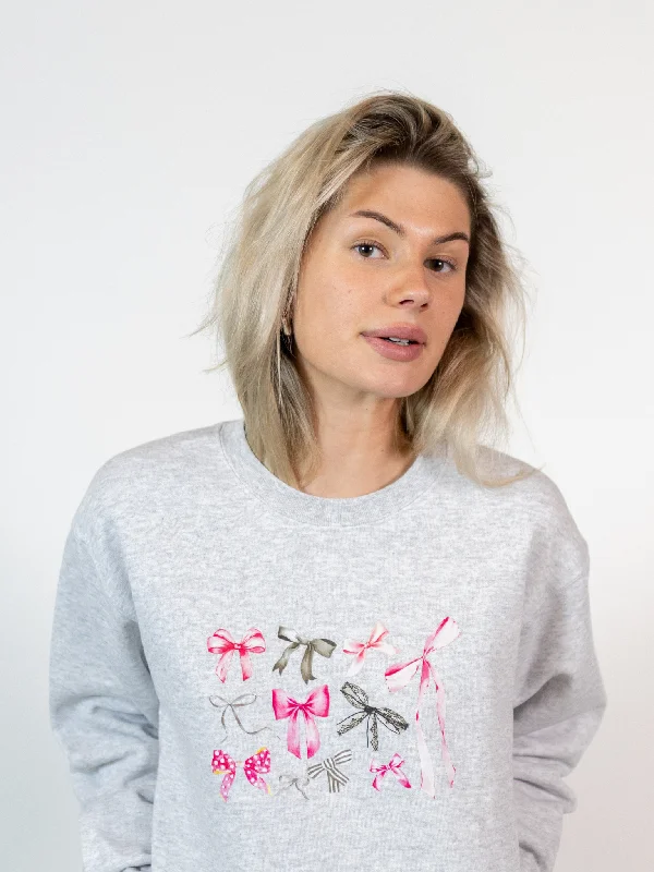 BOW COLLECTION SWEAT - GRÅ