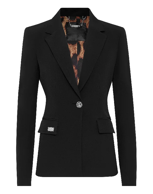 Cady Blazer long-sleeved Skull strass