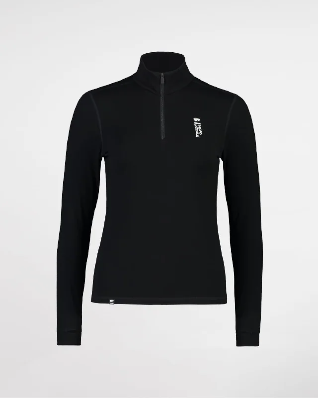 Cascade Merino Flex 1/4 Zip - Black