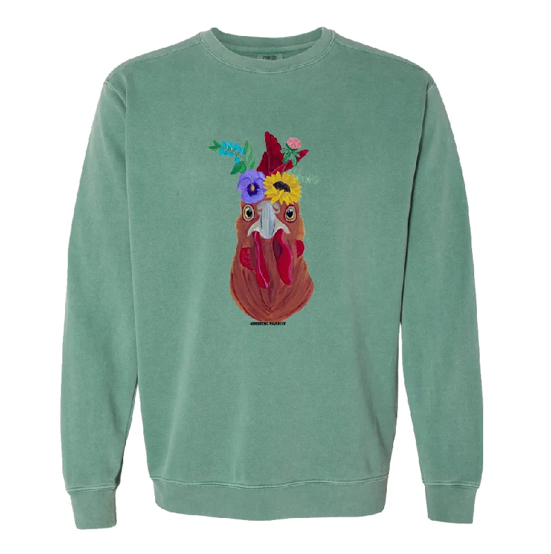 Chicken Flower Crewneck (S-3XL) - Multiple Colors!