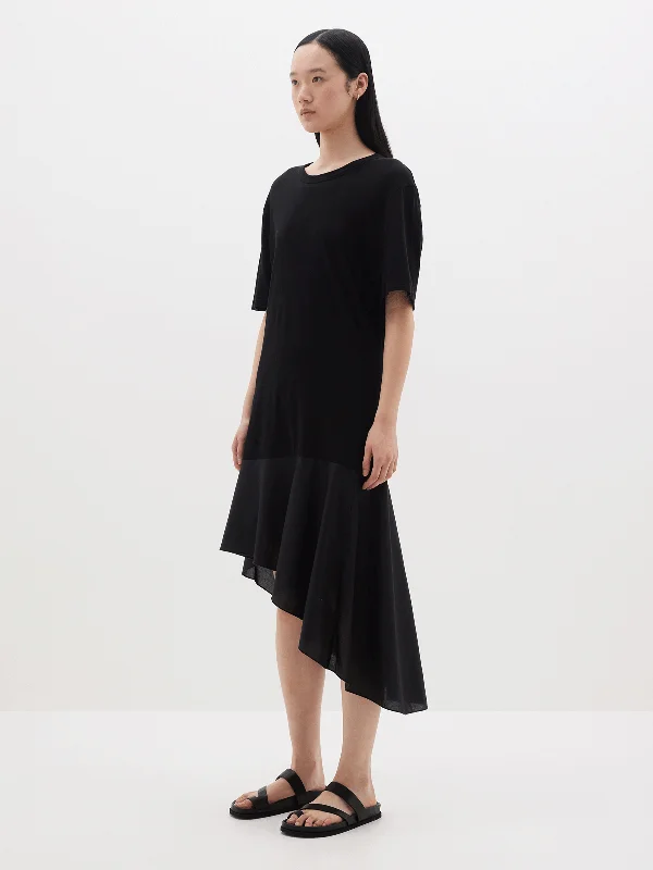 contrast t.shirt dress