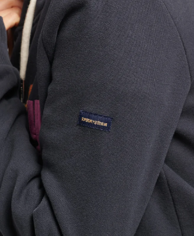 Core Logo Rainbow Hoodie | Richest Navy