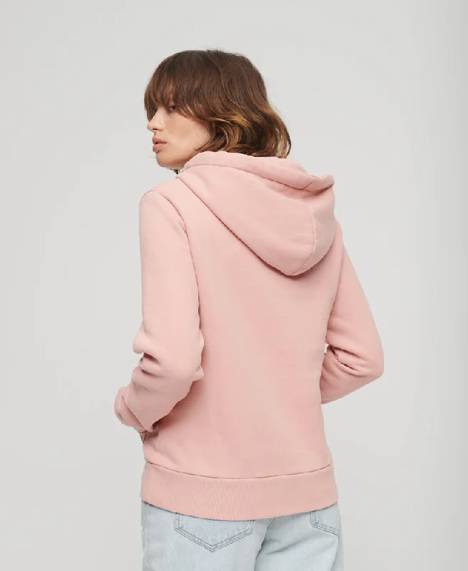 Embossed Vintage Logo Hoodie | Vintage Blush Pink