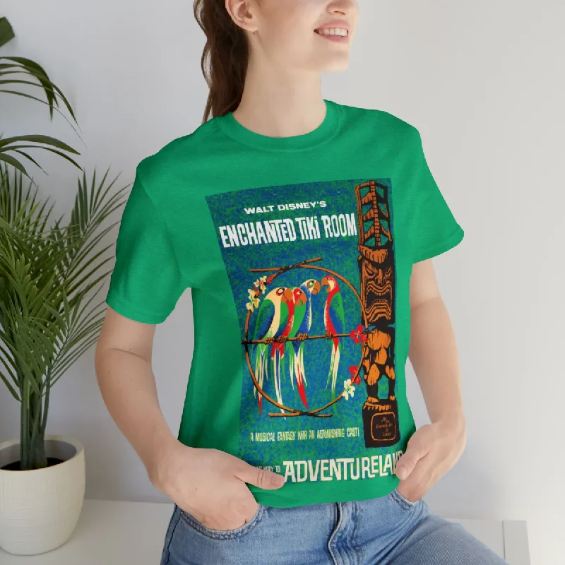 Enchanted Tiki Room Vintage Poster Unisex Yellow T-Shirt