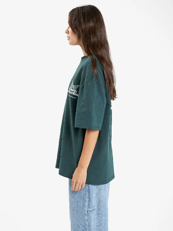 Energy is Precious Oversized Tee - Dark Jade