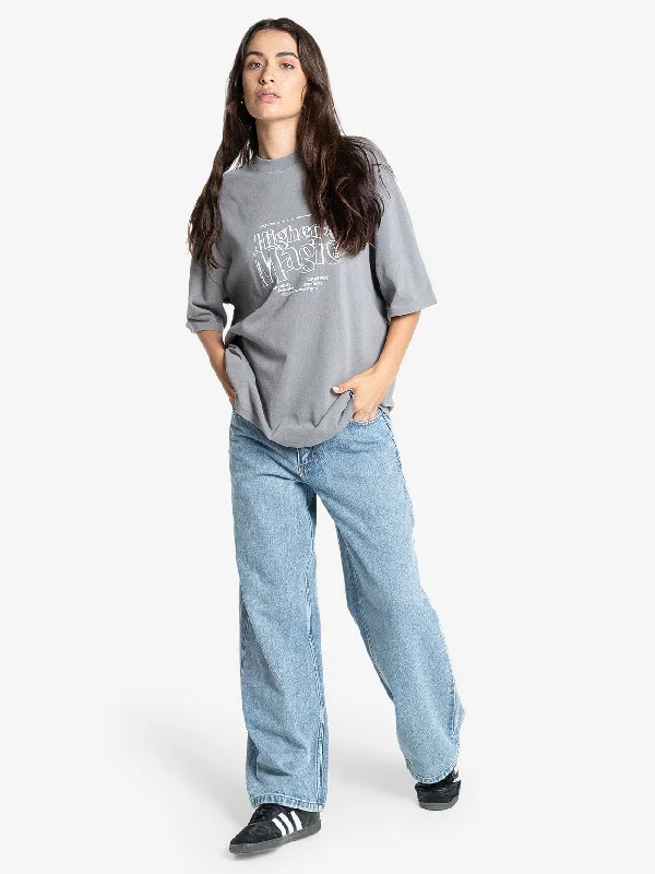 Experience Magic Oversized Tee - Washed Grey