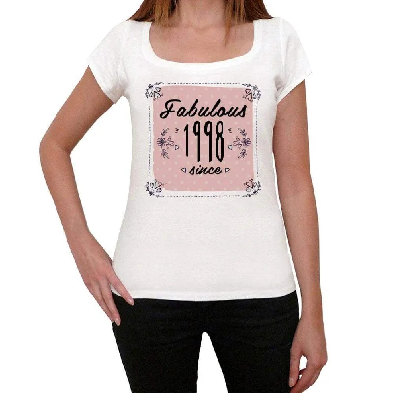 Fabulous Since 1998 Women's T-shirt White Birthday Gift 00433