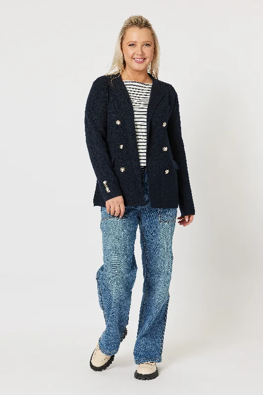 Gordon Smith Lucy Knit Jacket Navy