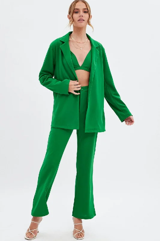 Green Oversized Blazer