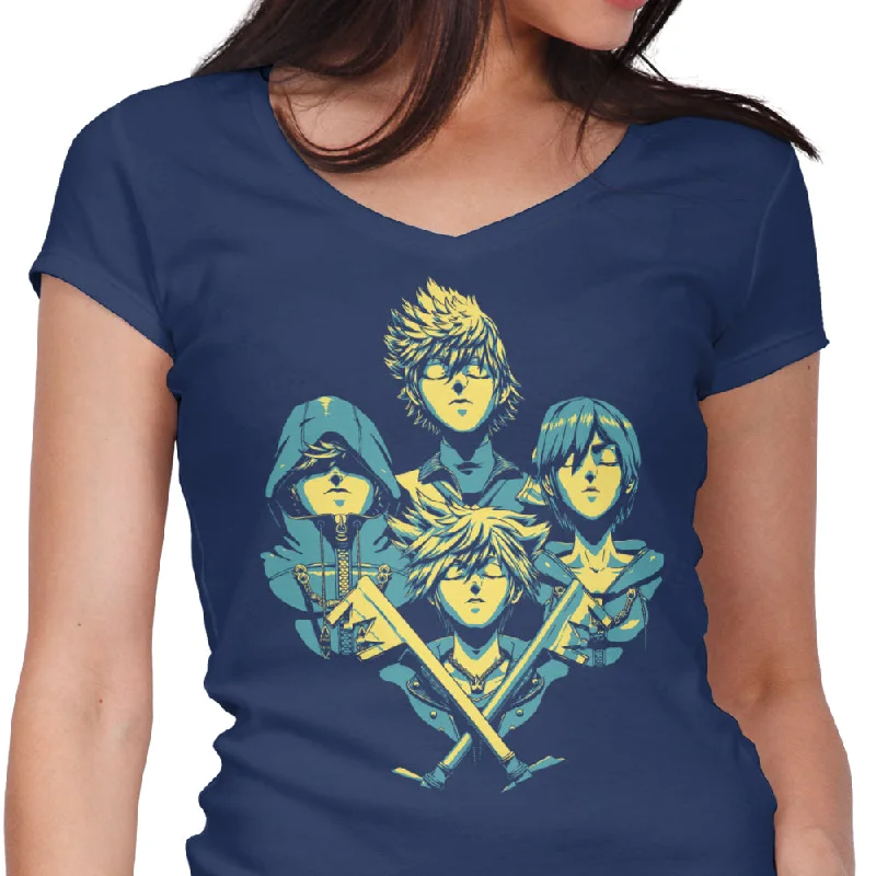 Rhapsody Hearts - Women's V-Neck