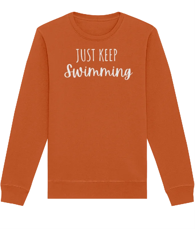 Just Keep Swimming Organic Cotton Sweatshirt