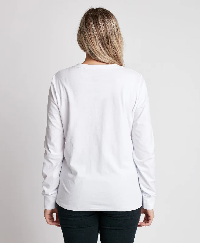 Ladies Classic Vneck Longsleeve Tee