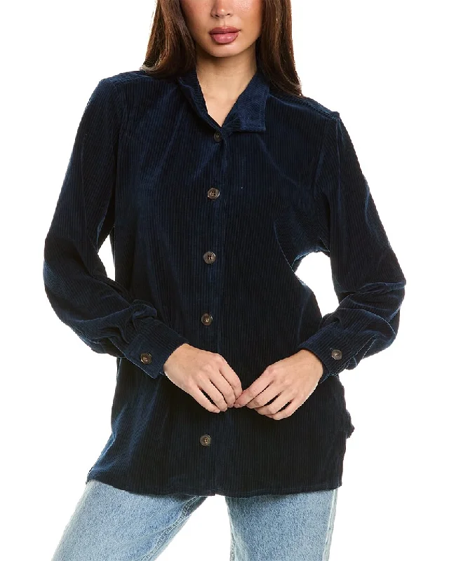 Leset Sophie Mock Neck Shirt Jacket