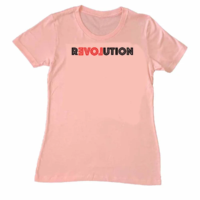 LOVE REVOLUTION 2 Femme Fit T-Shirt supporting the Dream Corps