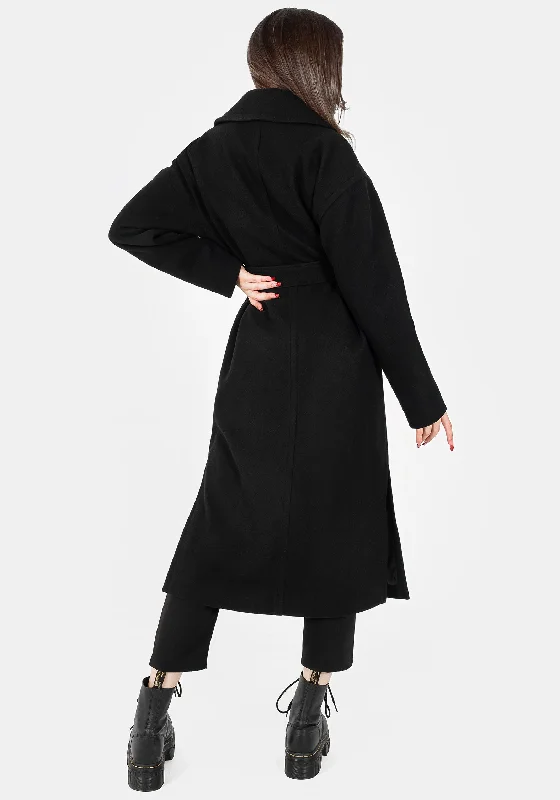 Meltdown Oversized Coat with Brooch