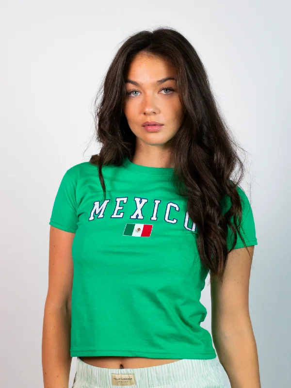 MEXICO, BABY TEE - LYS GRØN