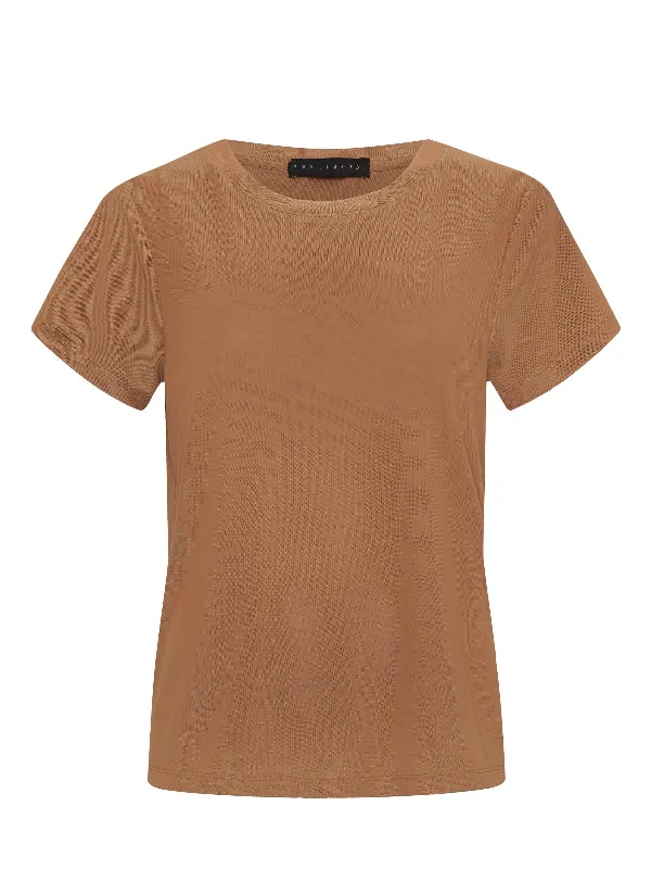 Perfect Mesh Tee Mocha Mousse