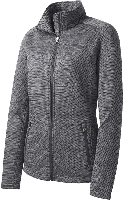 Port Authority Ladies Digi Stripe Fleece Jacket