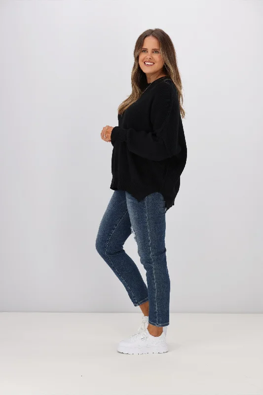 Sass Leora Knit Jumper Black