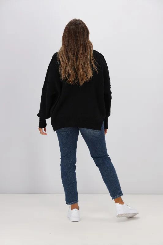 Sass Leora Knit Jumper Black