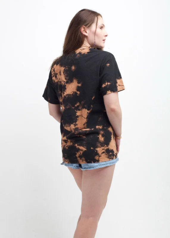 Black Rust Crystal Wash Tie Dye T-Shirt