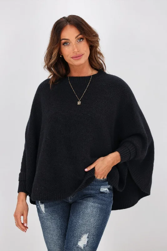 Stella + Gemma Poncho Navy