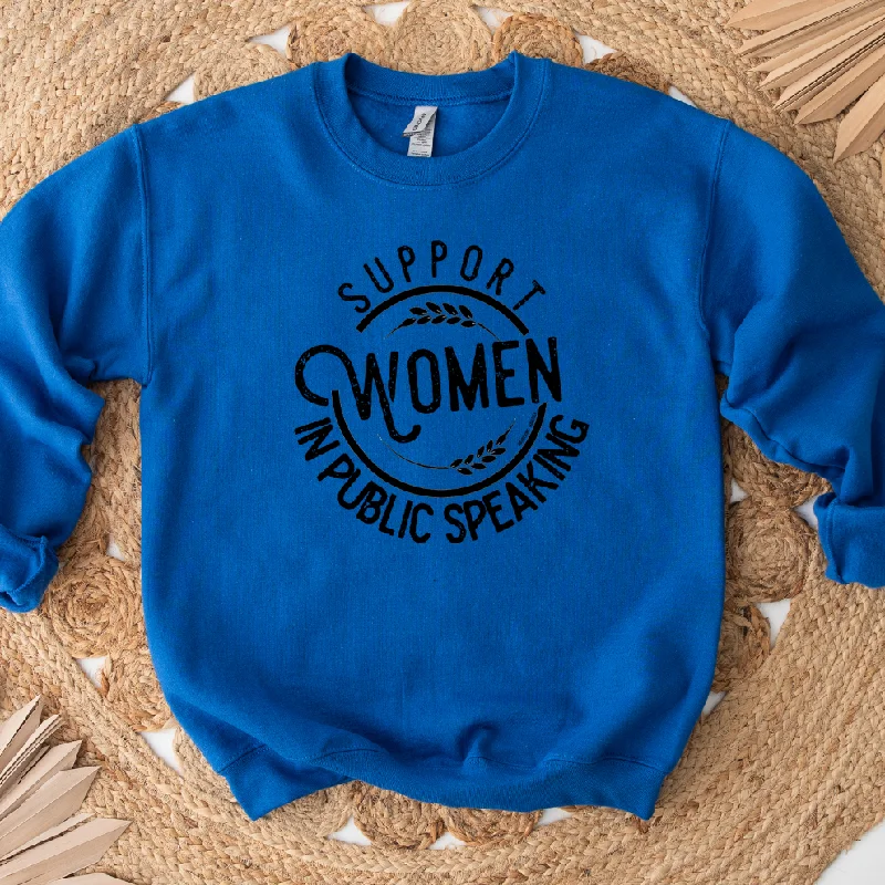 Support Women in Public Speaking Crewneck (S-3XL) - Multiple Colors!