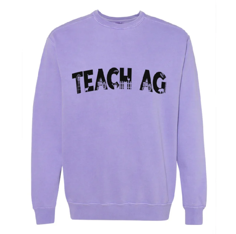 Teach Ag Cutout BLACK INK Crewneck (S-3XL) - Multiple Colors!