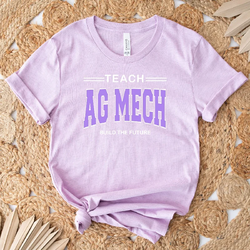 Teach Ag Mech Build The Future Purple Ink T-Shirt (XS-4XL) - Multiple Colors!