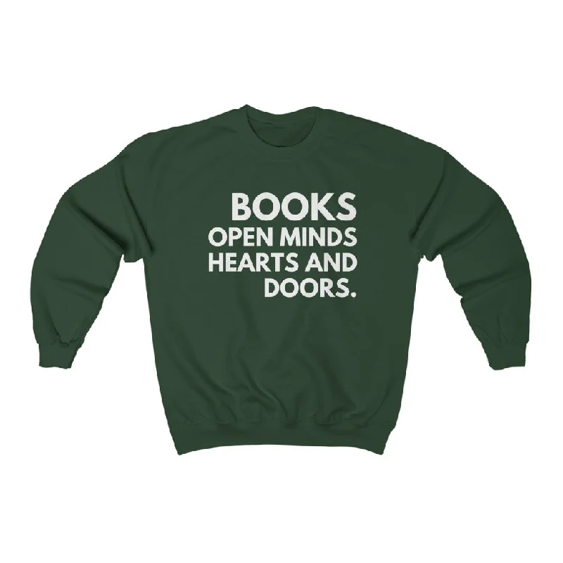 Books Open Minds Unisex Crewneck Sweatshirt