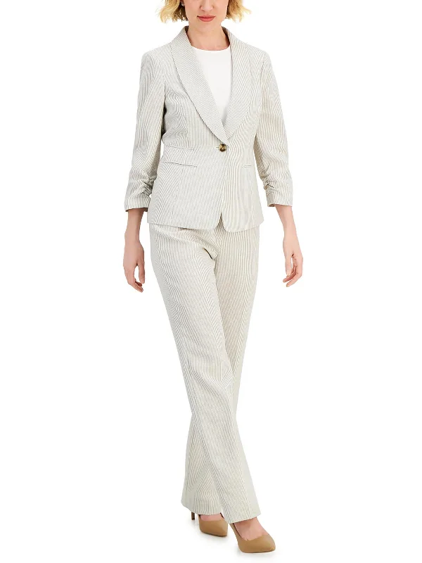 Womens 2PC Polyester Pant Suit