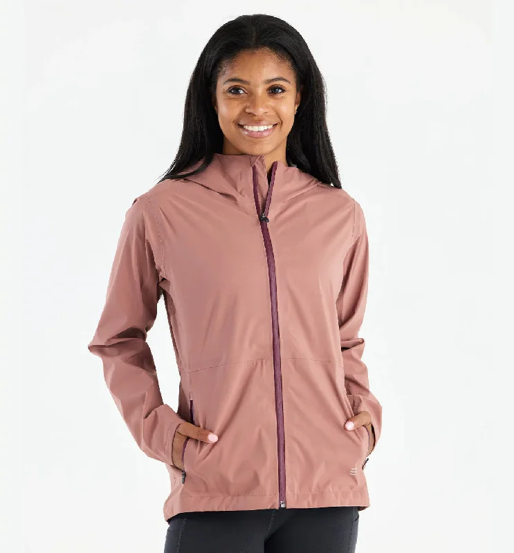 Women's Cloudshield Rain Jacket - Light Sangria