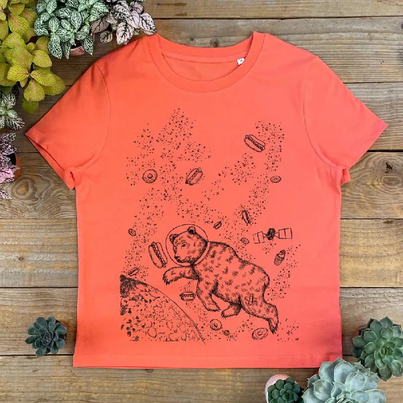 Yum Yum Space Bear Scoop Neck T-Shirt