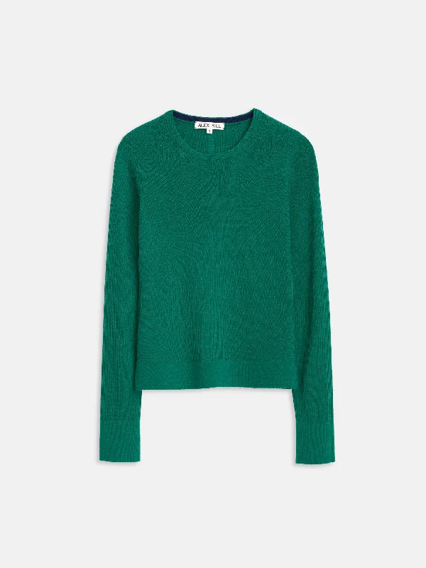 Ava Crewneck Sweater In Extra Fine Merino