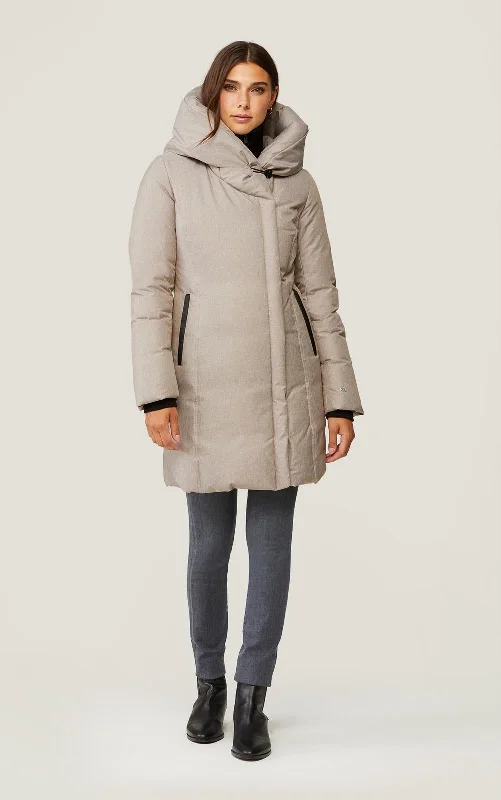 Camelia Brushed Down Coat (Fawn)