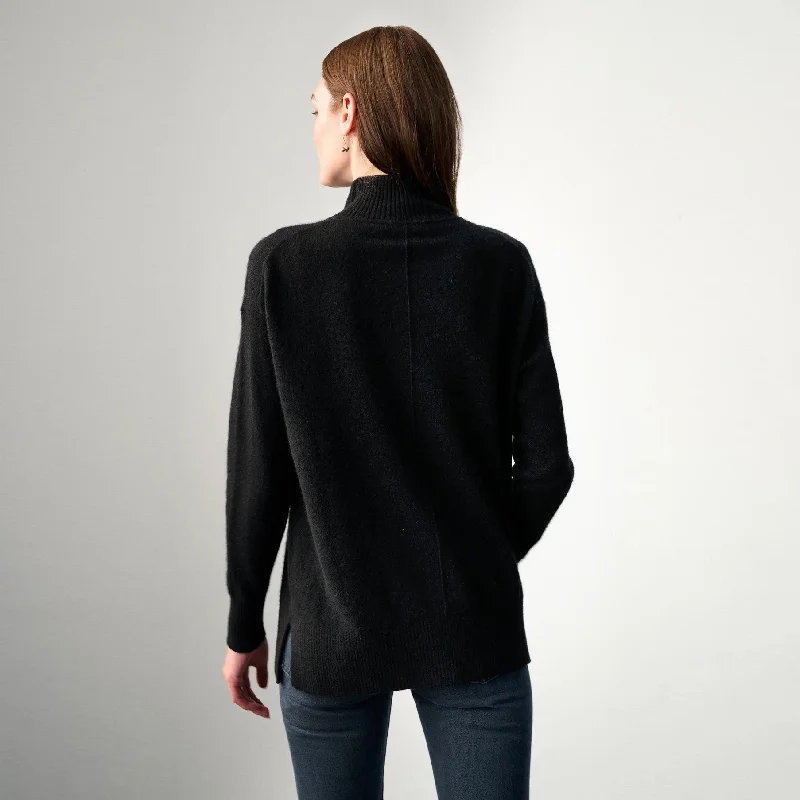 Cashmere Easy Standneck (Black)