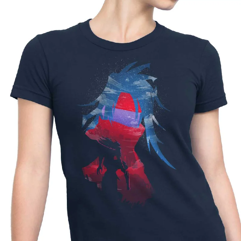 Women's Premium T-Shirt / Navy / S