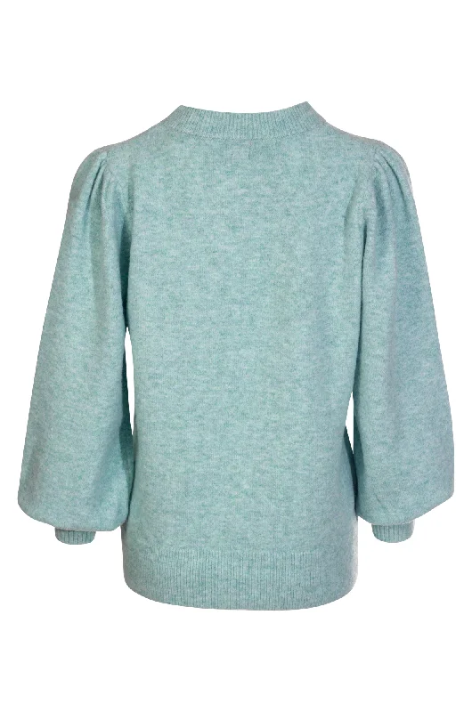 Faux Mohair Blend Jersey | Mint Marle | 6852ZZ