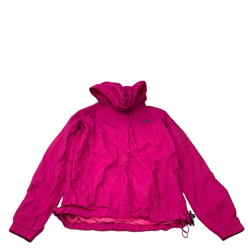 Jacket Windbreaker By The North Face In Pink, Size: L