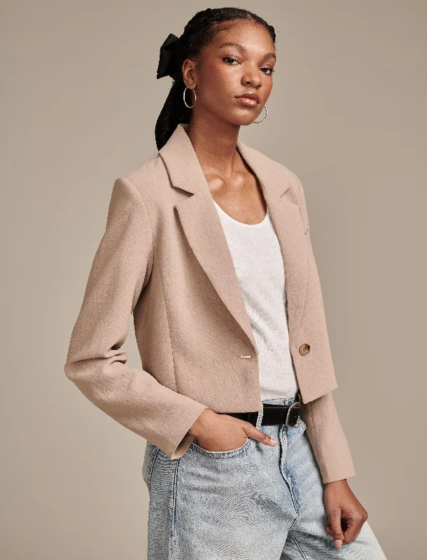 Lucky Brand Women's Cropped Blazer