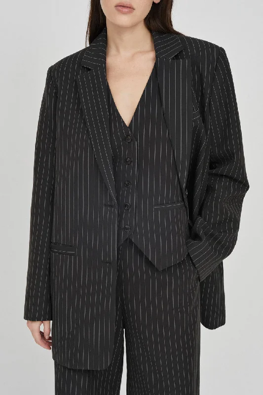 Pinstripe Blazer