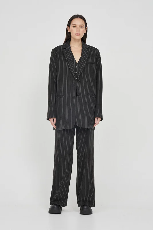 Pinstripe Blazer