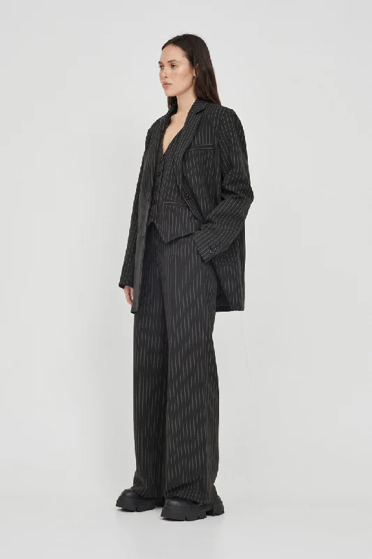 Pinstripe Blazer