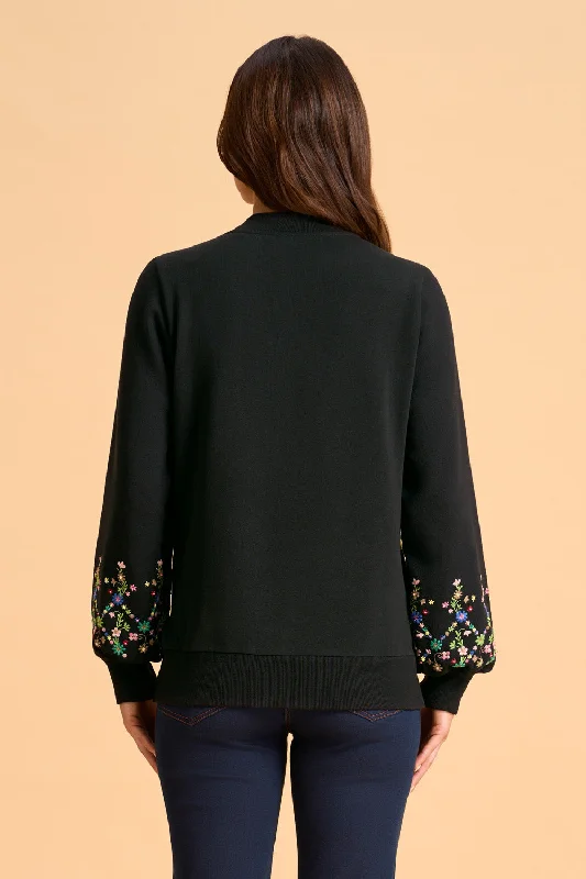 Embellished Cotton Sweater