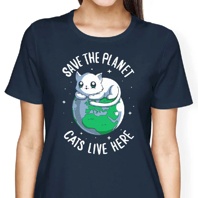 Cats Live Here - Women's Apparel