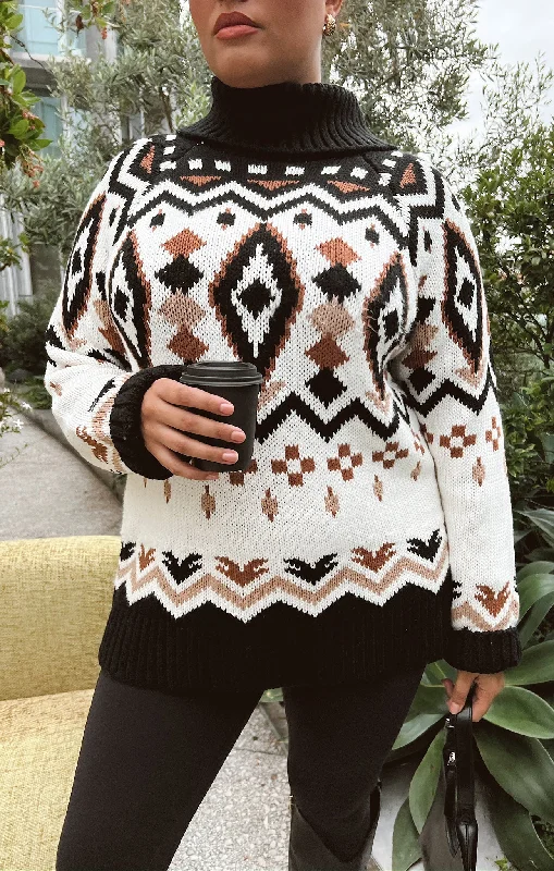 Vail Sweater ~ Neutral Faire Isle