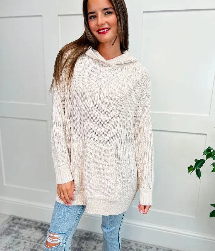 Willow Hooded Knitted Jumper